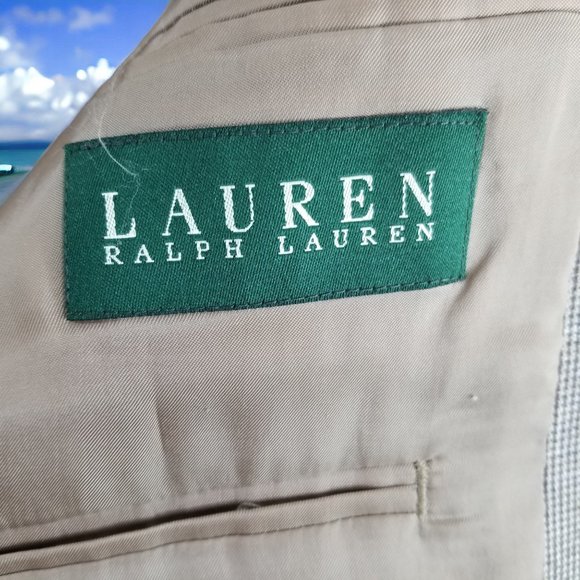 Ralph Lauren Men's 42R Brown Check 100% Wool Blazer Sport Coat & Tie 10765 - Picture 9 of 9